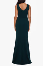 Graceful Mermaid Boat Neck Sleeveless V Back Floor Length Evening Dress