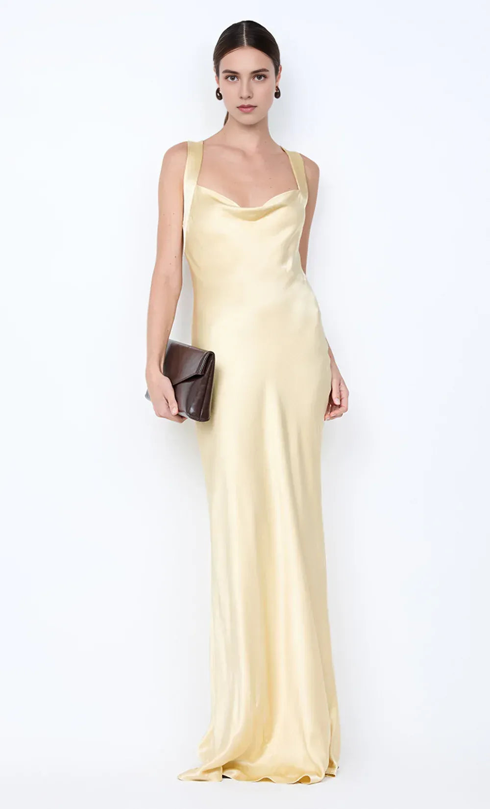 Graceful Sheath Square Neck Sleeveless Knot Back Floor Length For Sale Prom Dress