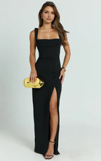 Graceful Sheath Square Neck Sleeveless Open Back Floor Length Plus Size Evening Dress