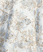 Graceful A-Line Off-The-Shoulder Sleeveless Pleated Metallic Floor-Length Prom Dress
