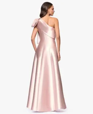 Graceful A-Line One Shoulder Sleeveless Pleated Floor-Length Prom Dress