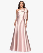 Graceful A-Line One Shoulder Sleeveless Pleated Floor-Length Prom Dress
