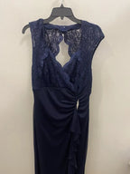 Graceful Column V Neck Cap Sleeve Ruffles Floor-Length Mother of the Bride Dress