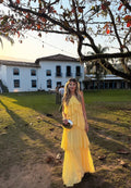 Graceful Halter Neck Sleeveless A-Line Layered Floor-Length Prom Dress