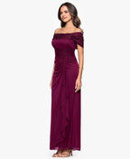 Graceful Mermaid Off-the-Shoulder Sleeveless Ruffles Floor-Length Prom Dress