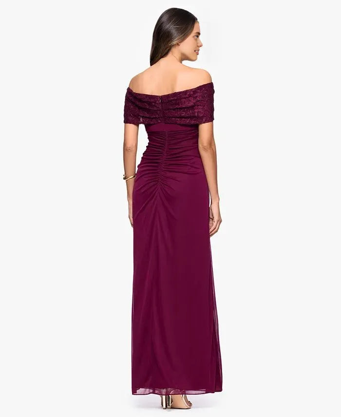 Graceful Mermaid Off-the-Shoulder Sleeveless Ruffles Floor-Length Prom Dress