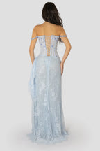 Graceful Mermaid/Trumpet Corset Sleeveless Sweep/Brush Train Prom Dress