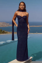 Graceful Mermaid/Trumpet Strapless Sleeveless Floor-Length Prom Dress