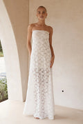 Graceful Sheath/Column Strapless Sleeveless Floor-Length Prom Dress