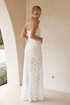 Graceful Sheath/Column Strapless Sleeveless Floor-Length Prom Dress