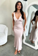 Graceful Sheath V-Neck Sleeveless Pleated Floor-Length Prom Dress