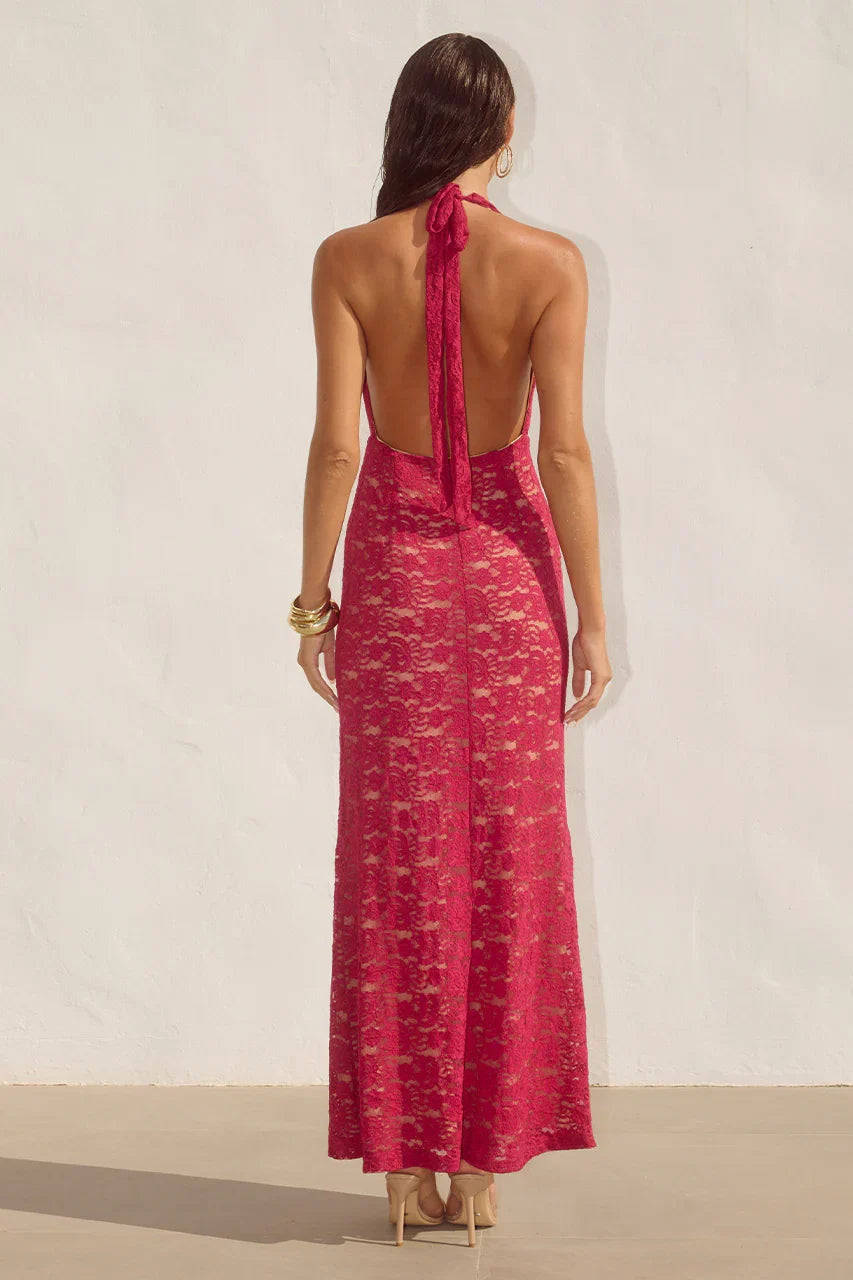 Graceful Slim Cowl Neck Sleeveless Ruched Floor-Length Prom Dress
