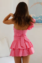 Pink HOT Sale Sexy Knee Length Dresses Knee Length Cocktail Dresses Formal Elegant Homecoming Dresses