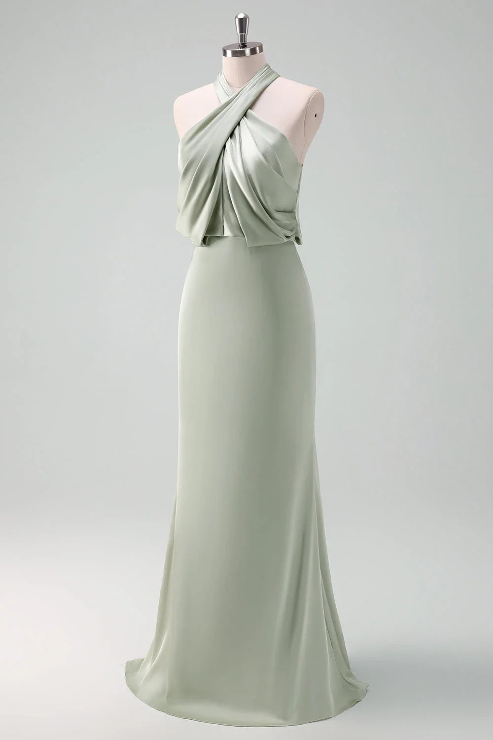 Halter Neck Sleeveless Sheath Modern Floor length Party Dress For Sale For Ladies ﻿