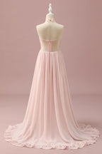 Halter Sleeveless A-Line Charming Off the shoulder Asymmetrical Floor length Party Dress For Sale For Ladies