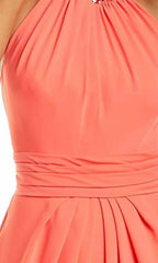 Halter Sleeveless A-Line Classic Off the shoulder Floor Length Prom Dress Hot Sale For Adults