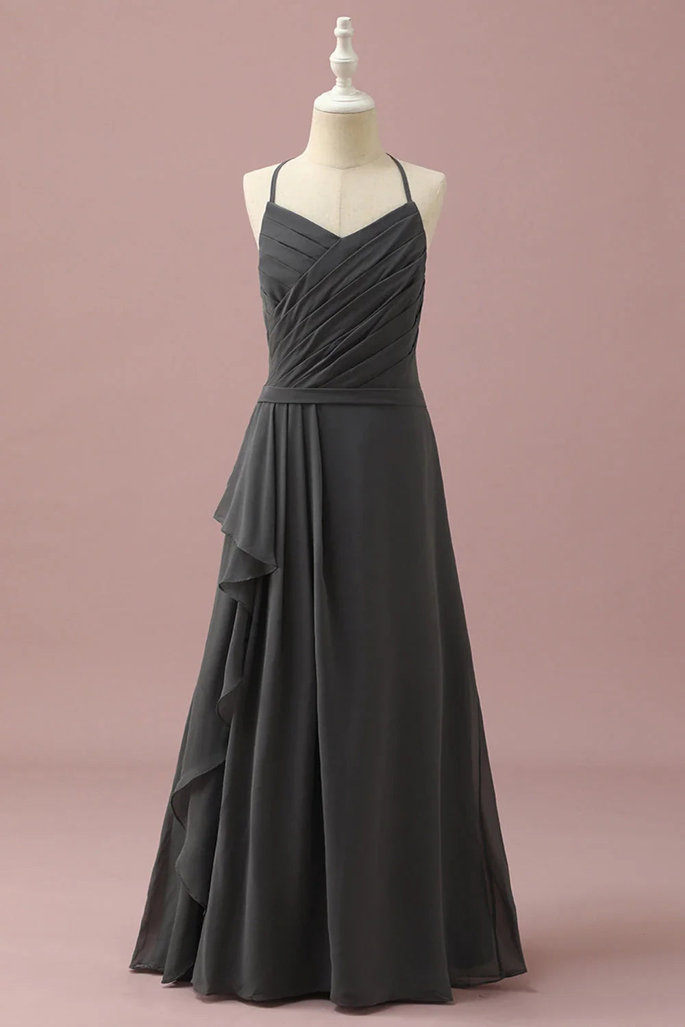 Halter Sleeveless A-Line Classic Off the shoulder Floor length Party Dress For Sale For Ladies