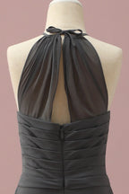 Halter Sleeveless A-Line Classic Off the shoulder Floor length Party Dress For Sale For Ladies