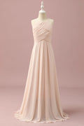 Halter Sleeveless A-Line Classic Off the shoulder Off the shoulder Floor length Party Dress Hot Sale For Ladies