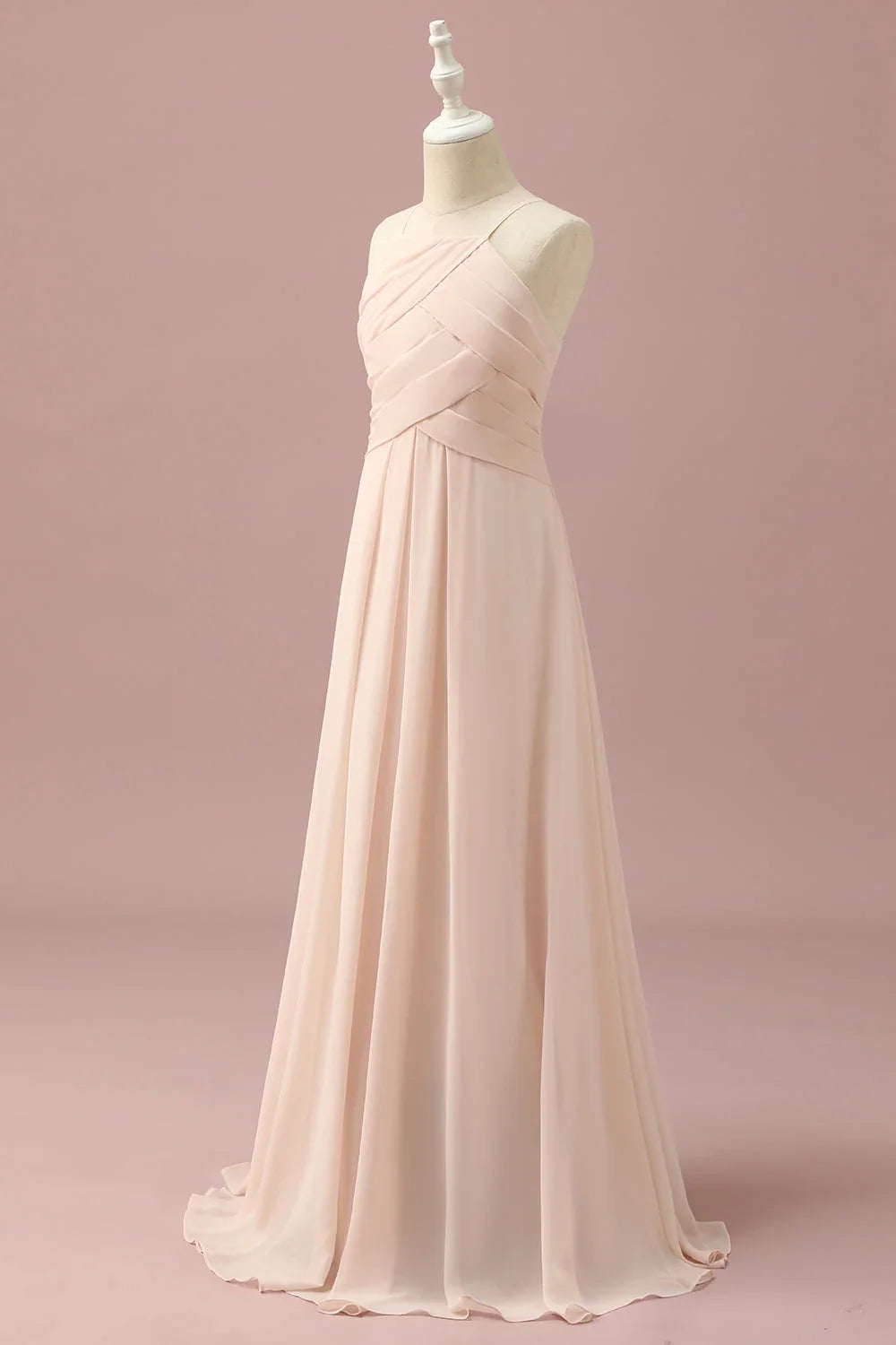 Halter Sleeveless A-Line Classic Off the shoulder Off the shoulder Floor length Party Dress Hot Sale For Ladies