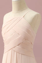 Halter Sleeveless A-Line Classic Off the shoulder Off the shoulder Floor length Party Dress Hot Sale For Ladies