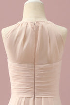 Halter Sleeveless A-Line Classic Off the shoulder Off the shoulder Floor length Party Dress Hot Sale For Ladies