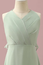 Halter Sleeveless A-Line Modern Off the shoulder Floor length Party Dress For Sale For Ladies