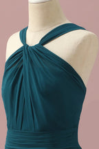 Halter Sleeveless A-Line Modern Off the shoulder Floor length Party Dress Hot Sale For Ladies ﻿