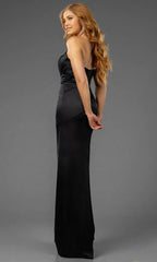 Halter Sleeveless Column Tight Off the shoulder Floor Length Prom Dress For Sale For Women
