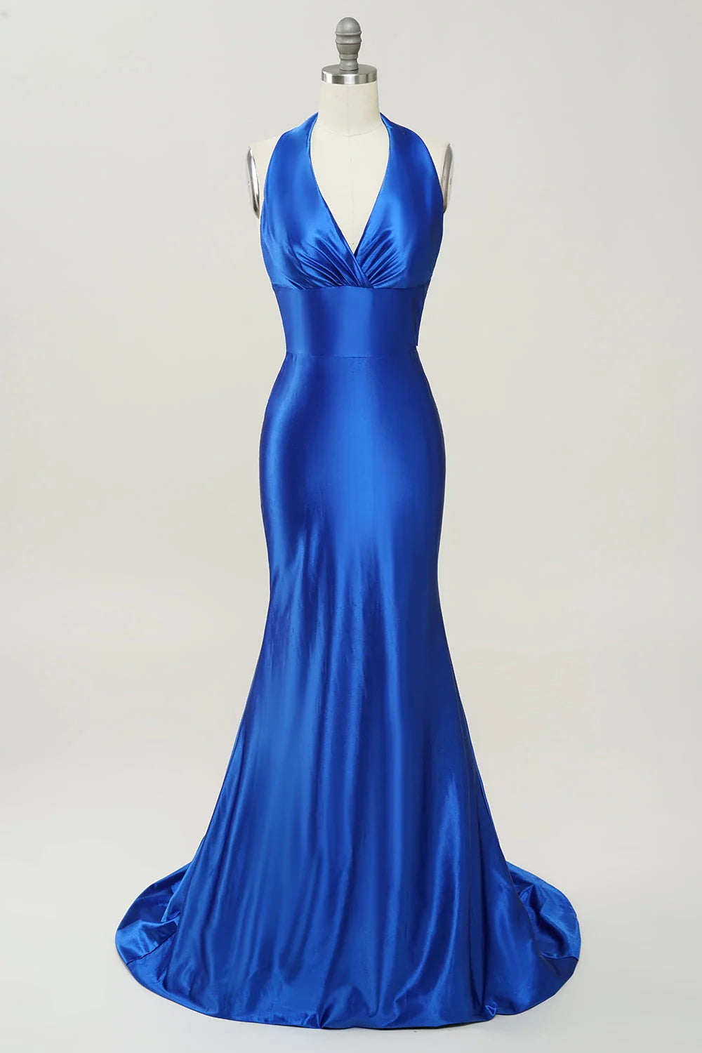 Halter Sleeveless Mermaid Fashion Off the shoulder Floor length Party Dress Hot Sale For Ladies