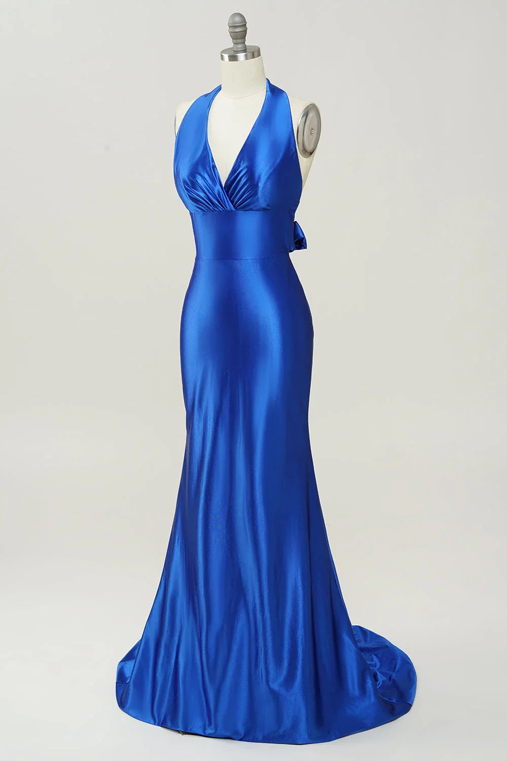 Halter Sleeveless Mermaid Fashion Off the shoulder Floor length Party Dress Hot Sale For Ladies