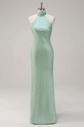 Halter Sleeveless Sheath Pretty Agave Off the shoulder Floor length Party Dress For Sale For women