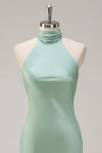 Halter Sleeveless Sheath Pretty Agave Off the shoulder Floor length Party Dress For Sale For women