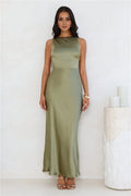 High Neck Sleeveless Mermaid Modern Off the shoulder Floor length Party Dress Hot Sale For ladies