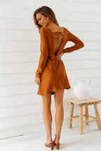 High Neck Long Sleeves Sheath Fashion Off the shoulder Short Prom Dress Hot Sale For Adults