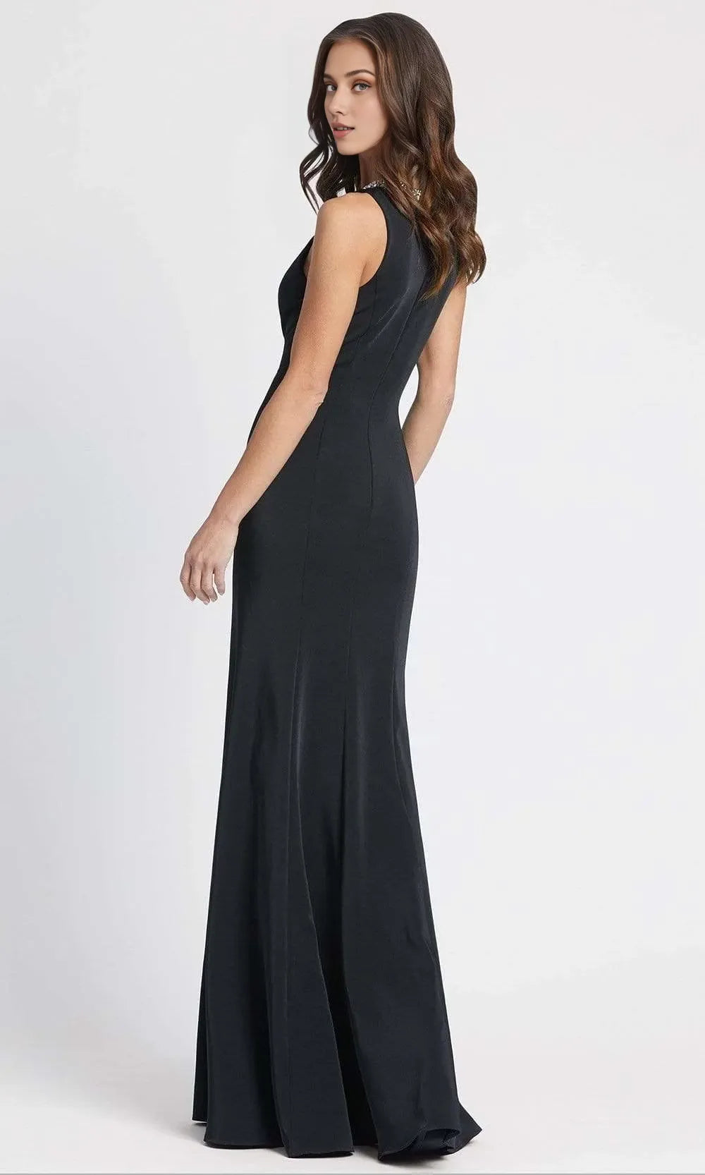 Jewel Neck Sleeveless Sheath Formal Floor length Long Prom Dress For Sale For Ladies