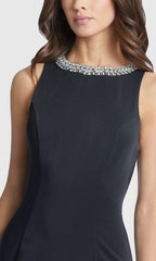 Jewel Neck Sleeveless Sheath Formal Floor length Long Prom Dress For Sale For Ladies
