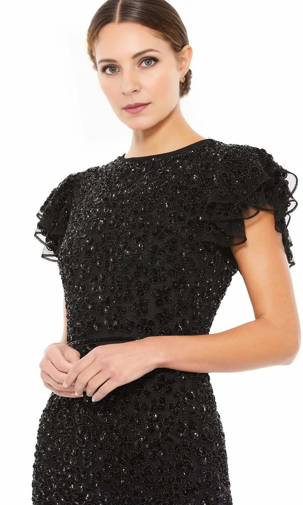 Jewel neck Short Sleeves Sheath Enchanting Floor length Long Prom Dress For Sale For Women