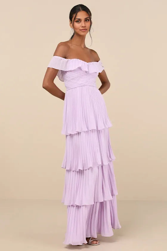 Dress Classic Emerald Pleated Off-the-Shoulder Maxi Dress Evening Dress A-Line Sleeveless Sweetheart Neck Prom Dress