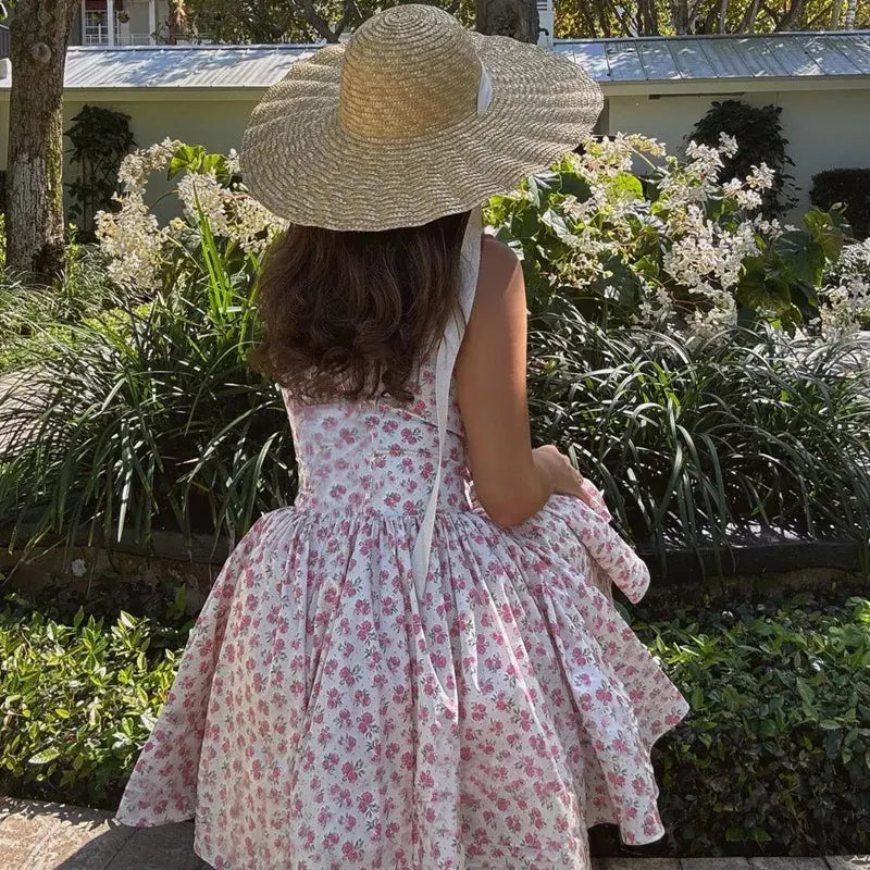 Pink A-Line Off-the-Shoulder Floral Print Trim Short Homecoming Dress