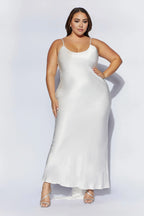 Low Back Maxi Dress With Bow Train Affordable Beach Wedding Dresses No Slit Floor Length Dresses For Wedding