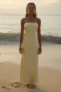 Low cost Fitted Strapless Sleeveless Ankle-Length Prom Dress