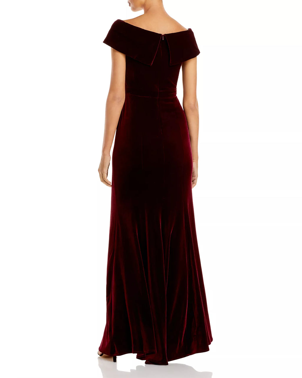 Lush Trumpet Off Shoulder Cap Sleeve Zipper Back Floor Length For Sale Prom Dress