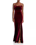 Lush Trumpet Strapless Sleeveless Zipper Back Floor Length For Ladies Prom Dress
