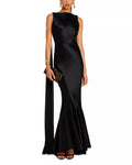 Lustrous Mermaid One Shoulder Sleeveless Tie Back Floor Length For Women Prom Dress