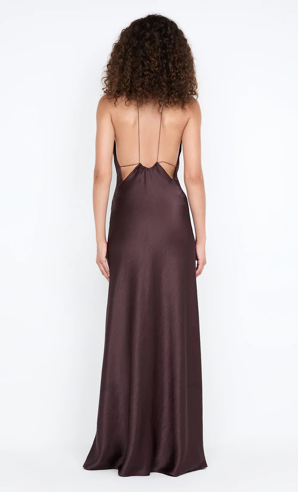 Lustrous Sheath Halter Neck Sleeveless Cut Out Back Floor Length For Ladies Prom Dress