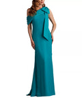 Lustrous Trumpet One Shoulder Sleeveless Open Back Floor Length For Sale Prom Dress