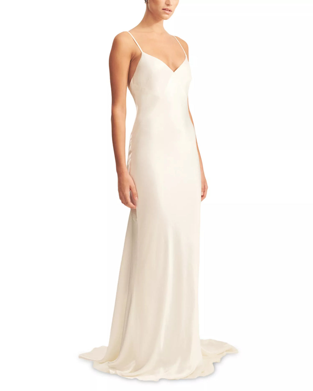 Luxe Mermaid Deep V Neck Spaghetti Strap Open Back Train Floor Length For Women Prom Dress
