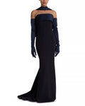 Luxe Mermaid Halter Neck Off Shoulder Open Back Train Floor Length For Adults Prom Dress