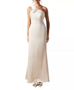 Luxe Mermaid One Shoulder Cross Strap Floor Length For Ladies Prom Dress